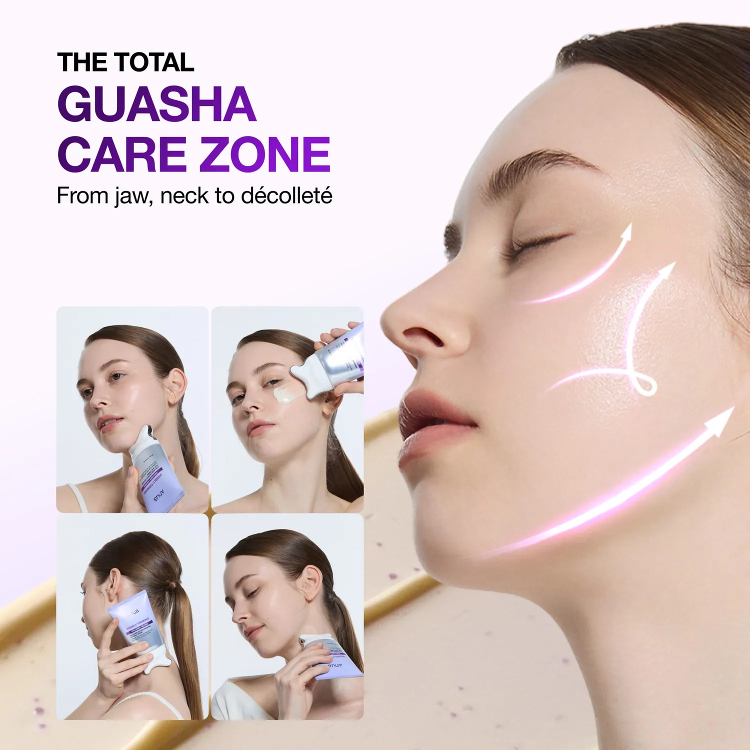 ANUA Collagen Retinol crème cou gua sha lift