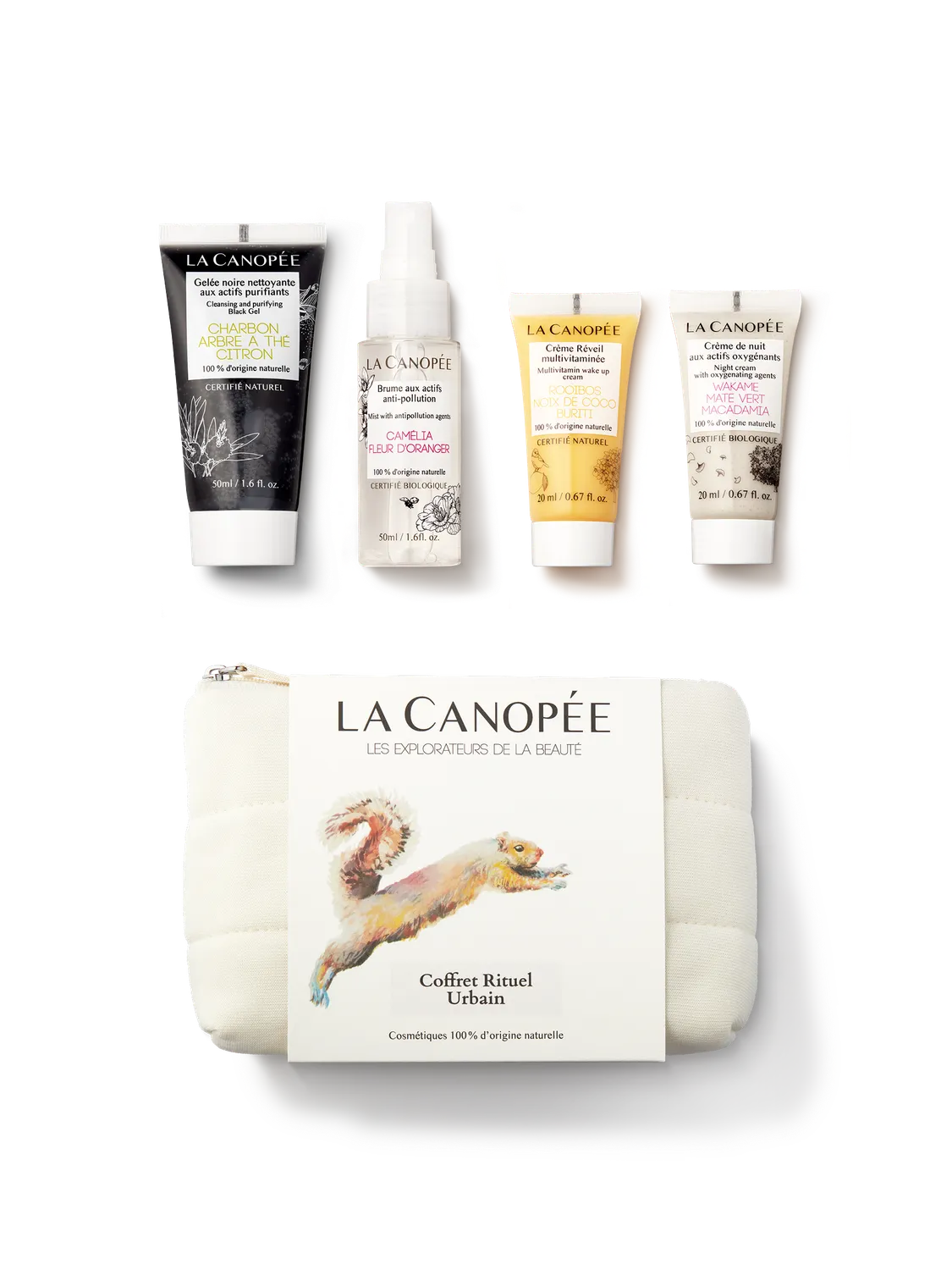 La Canopée Rituel Urbain coffret 4 soins anti-pollution