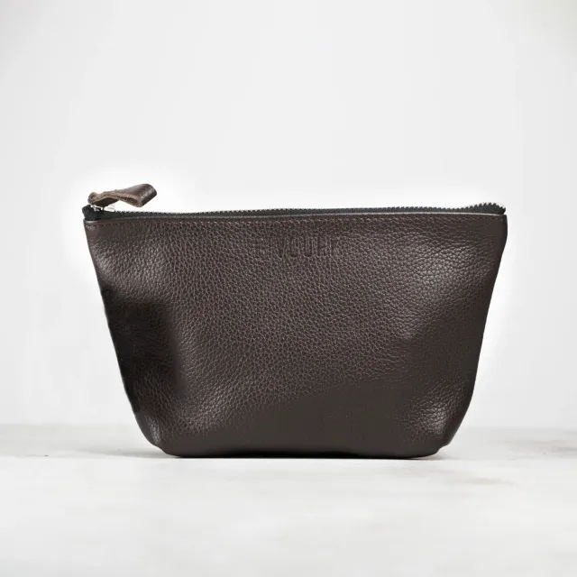 Bivouak Trousse de toilette homme cuir 22,5 cm