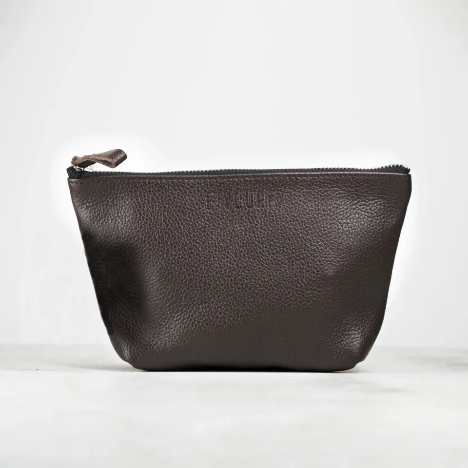Bivouak Trousse de toilette homme cuir 22,5 cm