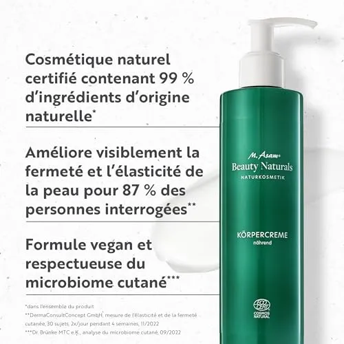 M. Asam Beauty Naturals crème corps 250 ml fermeté