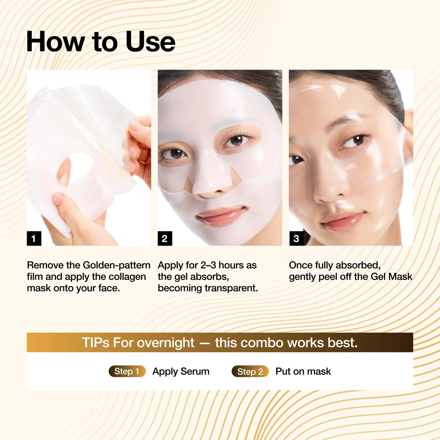 ANUA Golden Honmoon Barrier Collagen Mask masque 4 pièces fermeté
