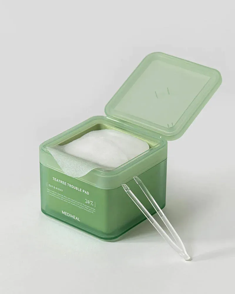MEDIHEAL Teatree Trouble pads visage 100 pads cica