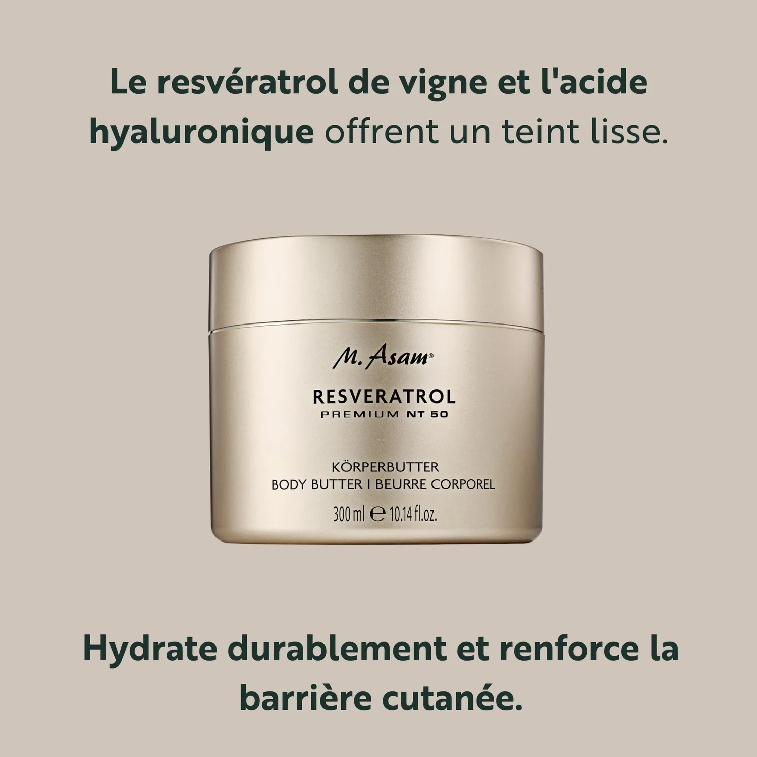 M. Asam Resveratrol NT50 beurre corporel 300 ml karité