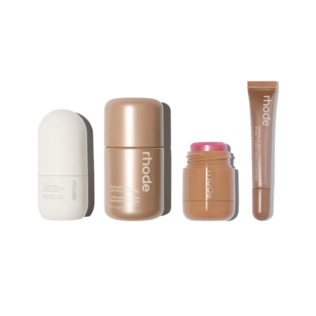 Rhode Shimmer Set coffret soin 4 pièces nacré éclat
