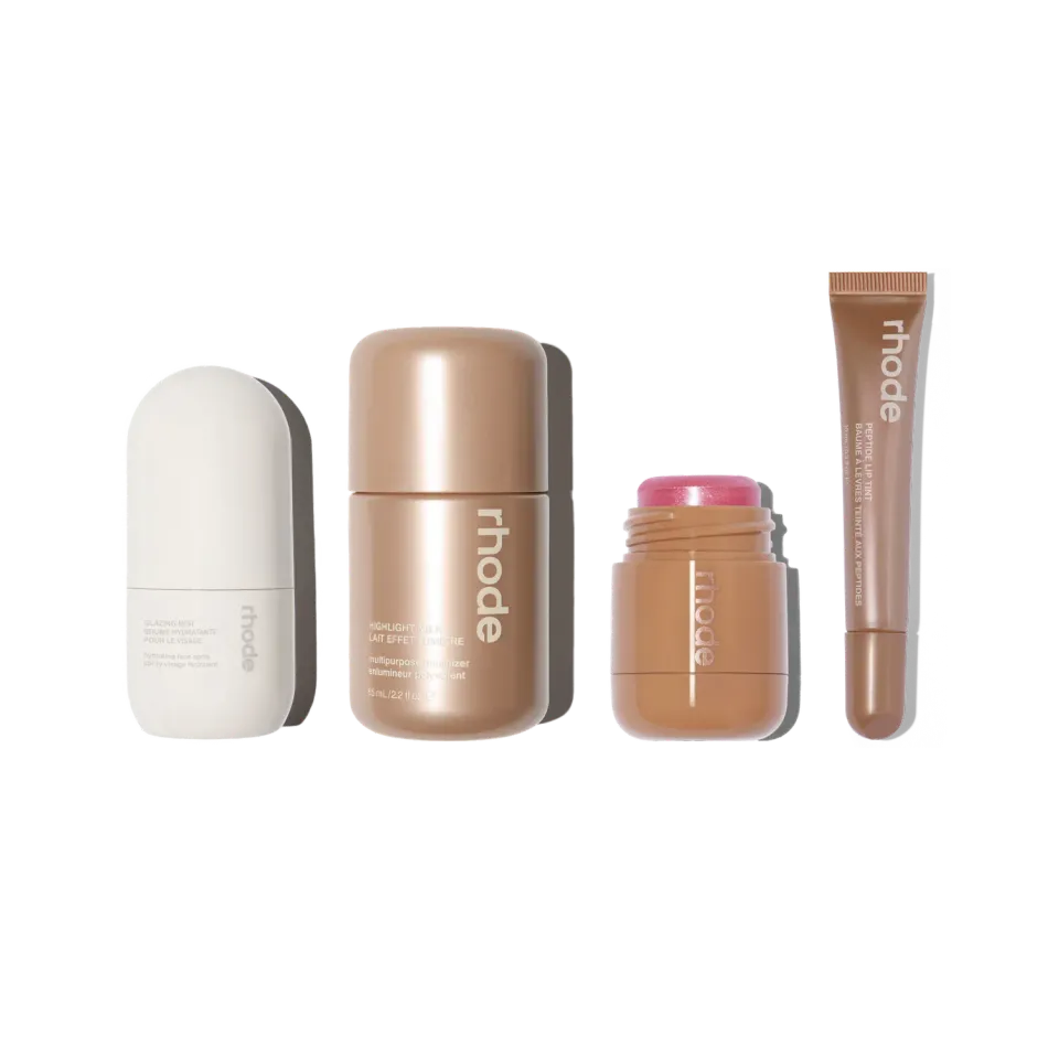Rhode Shimmer Set coffret soin 4 pièces nacré éclat