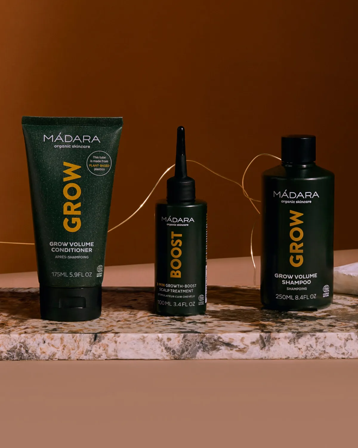 Mádara 3 Min Growth Boost soin cuir chevelu 100 ml caféine