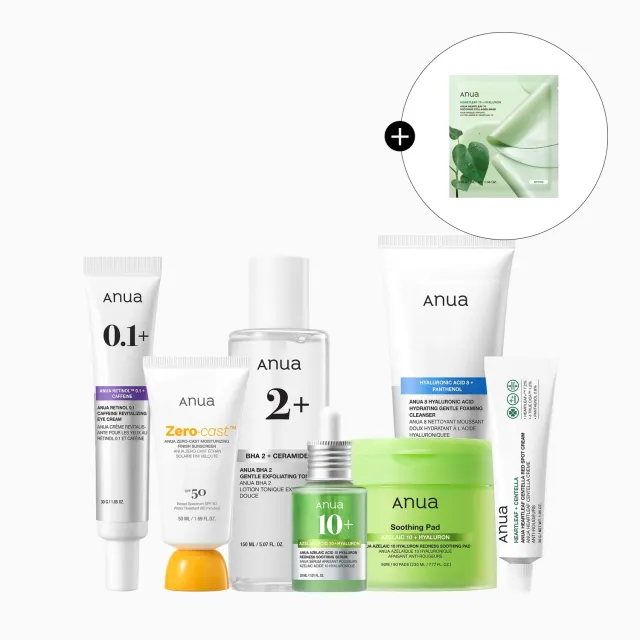Anua 7-Day Breakout Care coffret anti-imperfections peaux sensibles