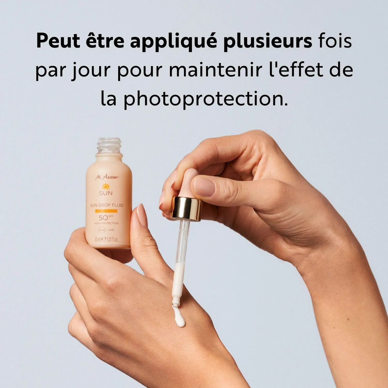 M. Asam Sun Drop Fluid SPF 50 fluide solaire 30 ml sans parfum