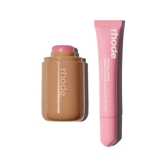 Rhode The Duos Piggy + Ribbon blush + gloss assortis