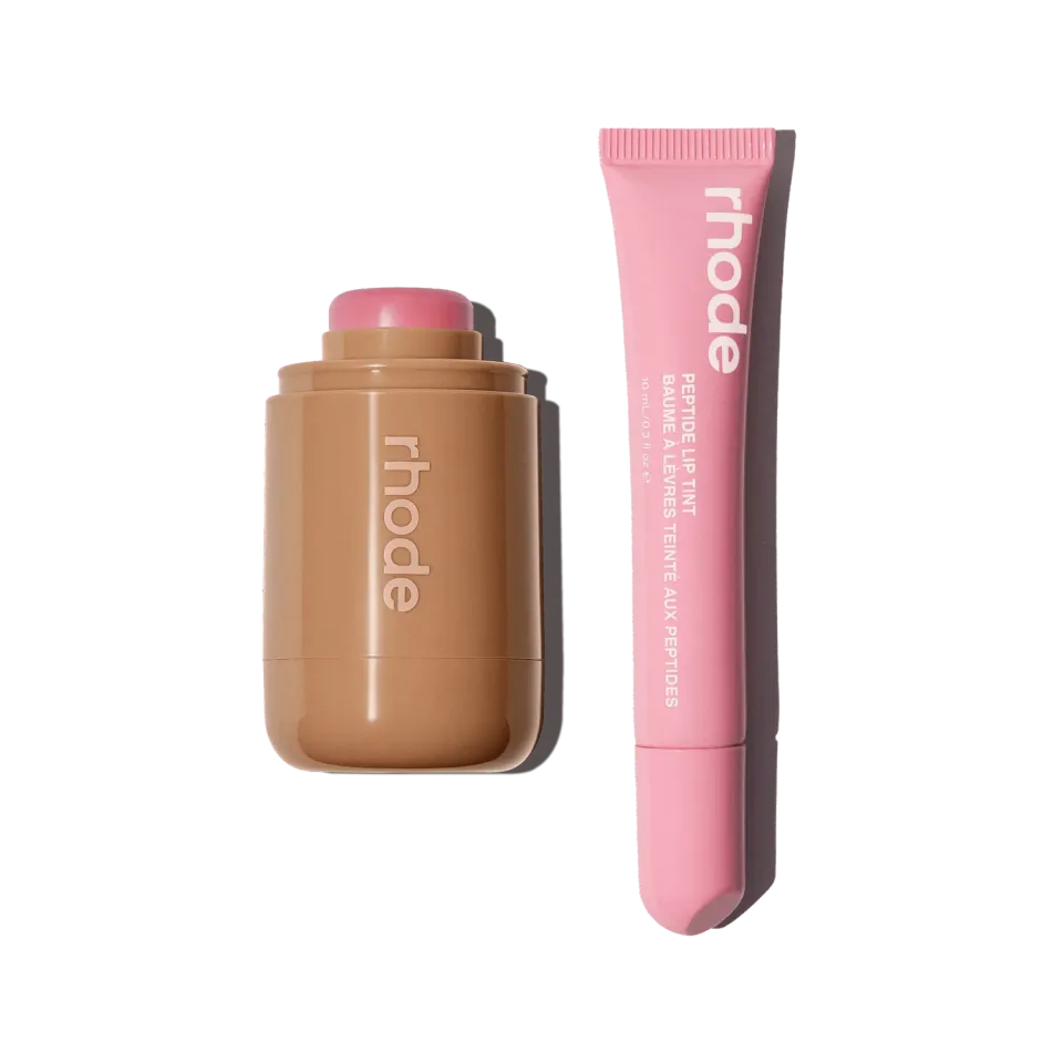 Rhode The Duos Piggy + Ribbon blush + gloss assortis