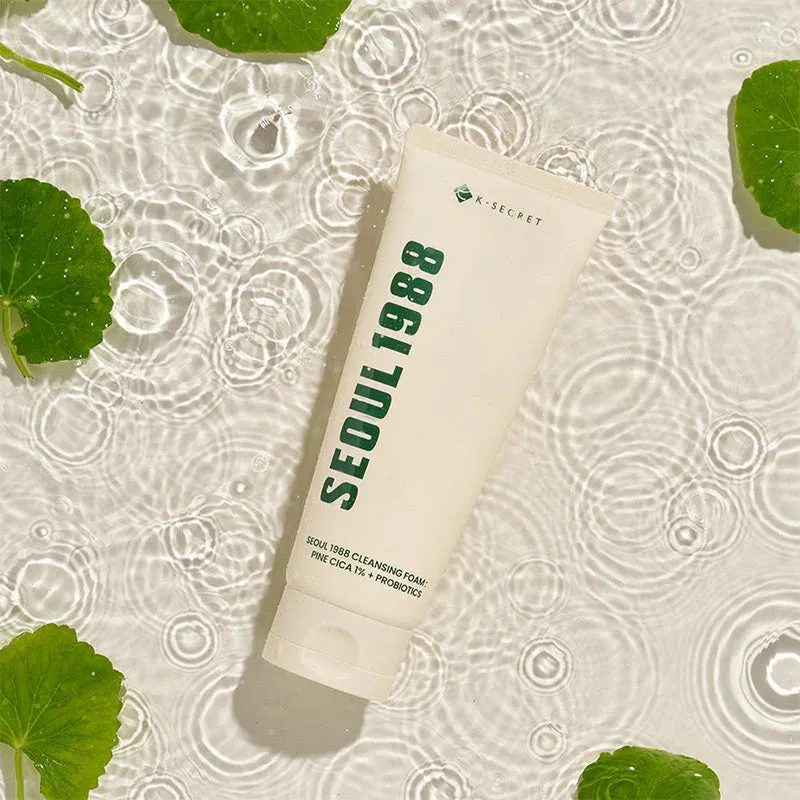 K-Secret Seoul 1988 Pine Cica mousse nettoyante 150ml probiotiques