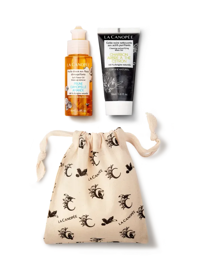 La Canopée Double Nettoyage pochette voyage 2x50 ml purifiante