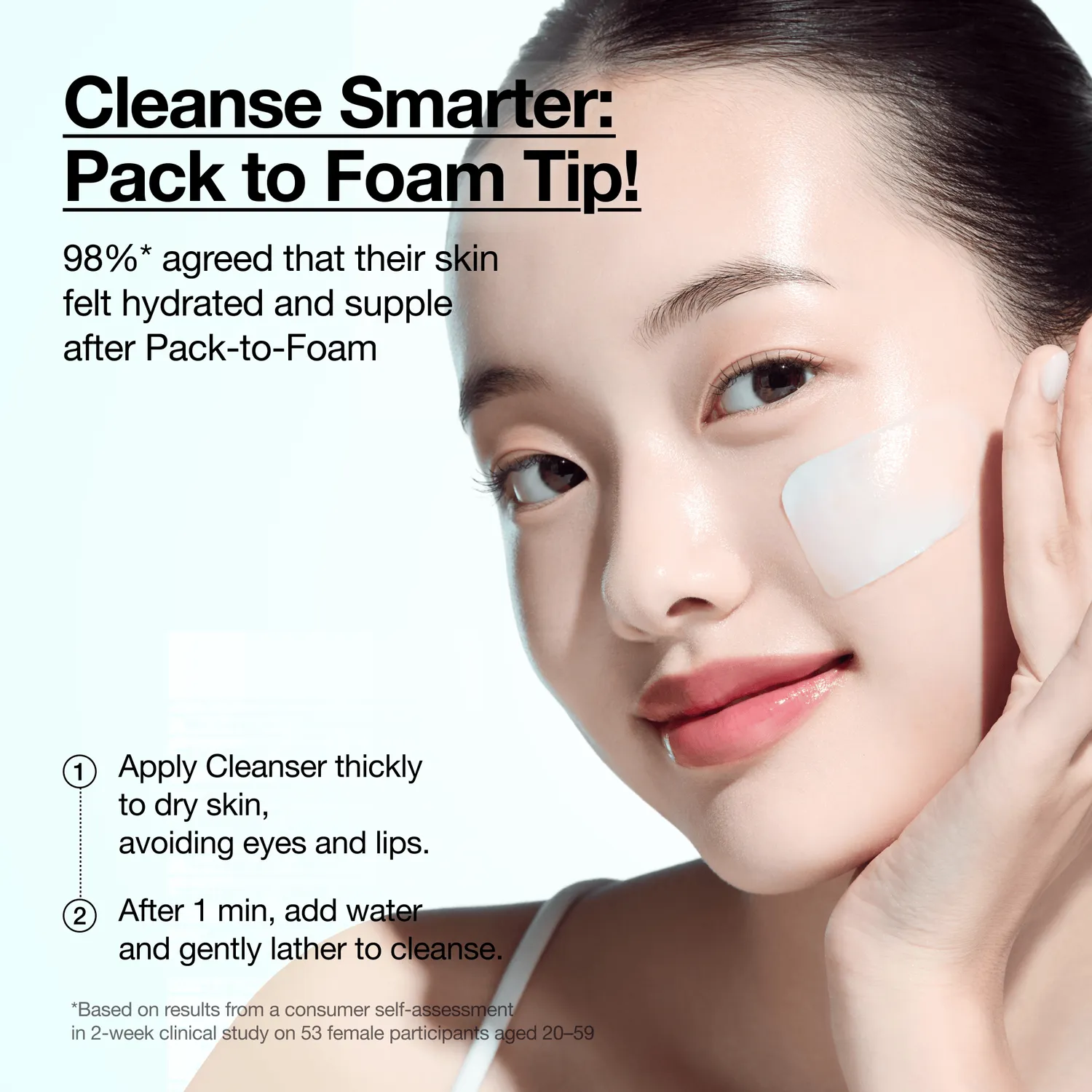 ANUA PDRN Hyaluronic Acid mousse nettoyante hydratante