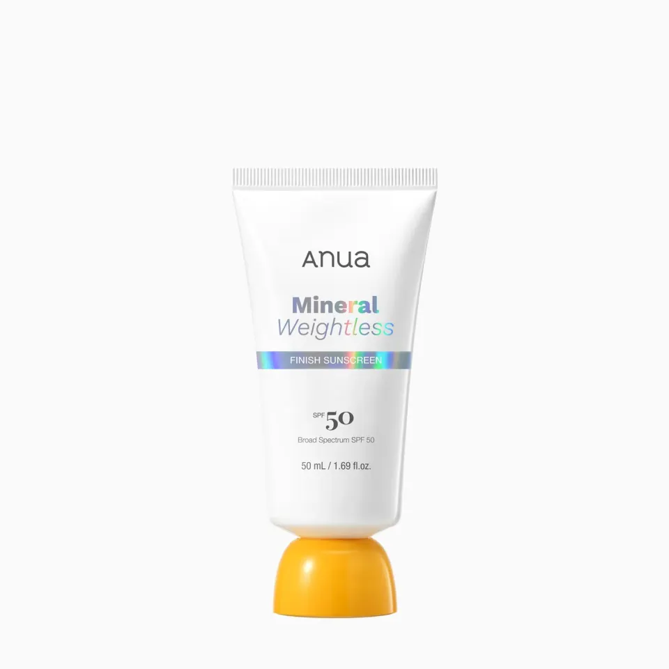Anua Mineral Weightless Finish crème solaire SPF50 fini mat