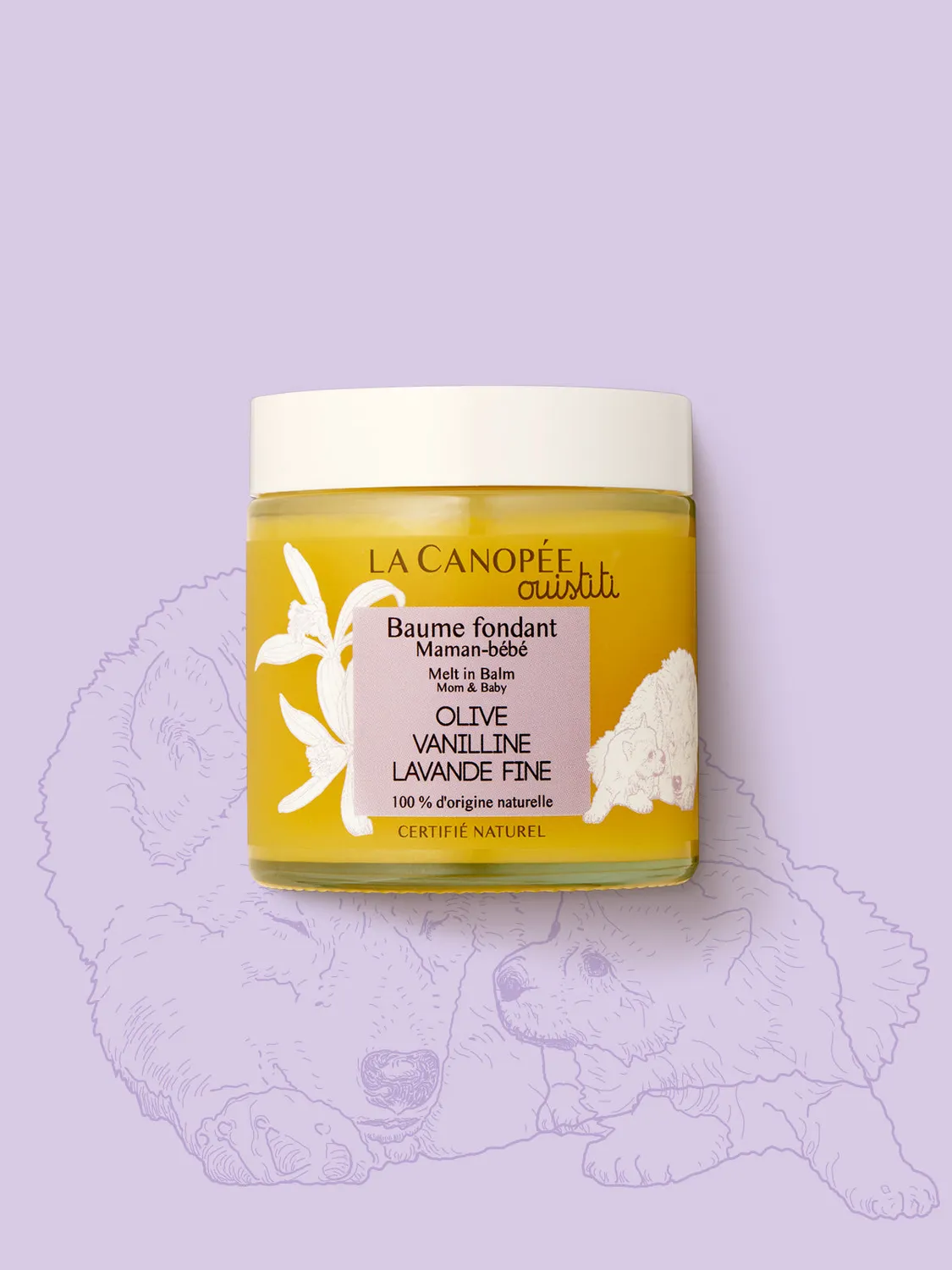 La Canopée Baume fondant maman bébé soin vanillé