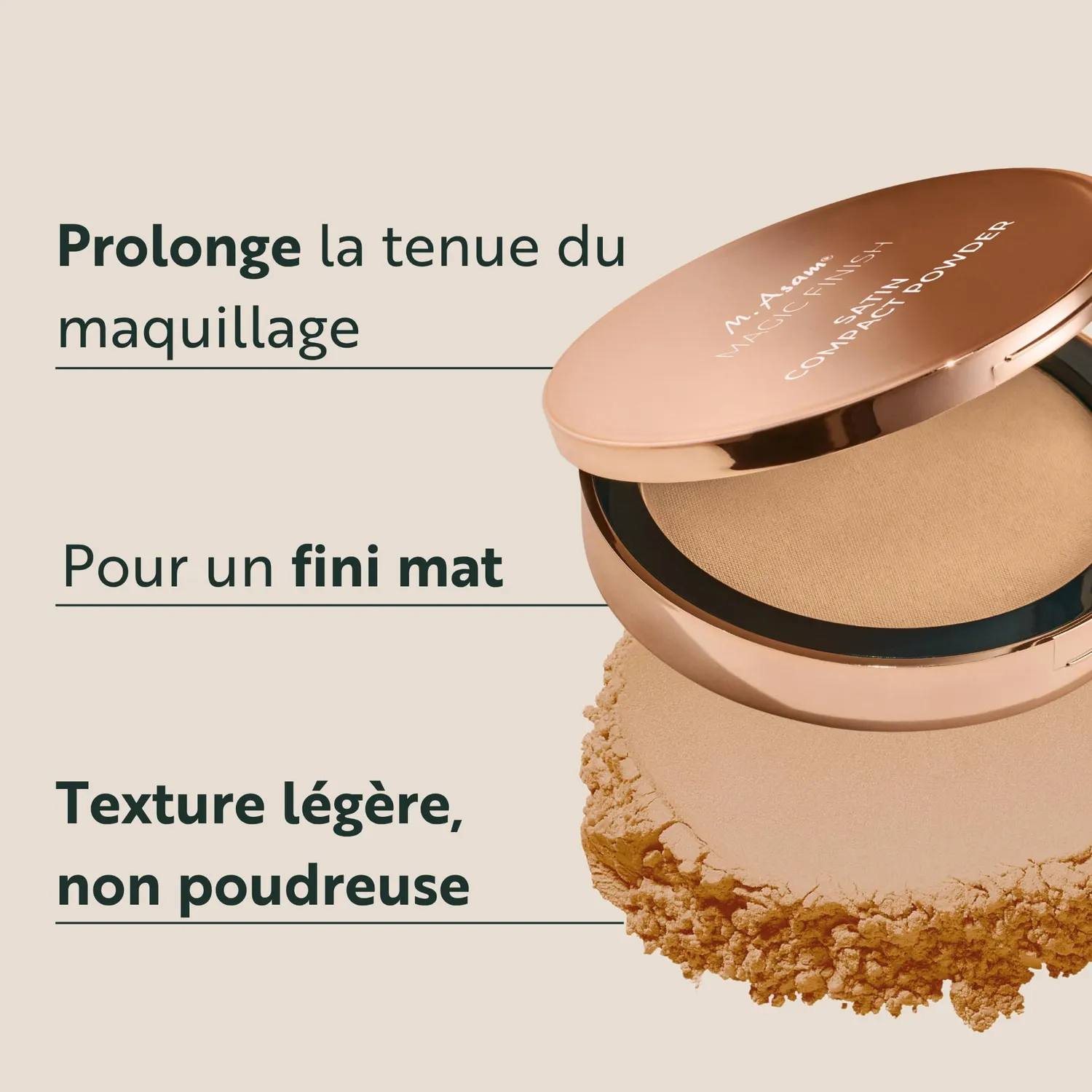 M. Asam Magic Finish poudre compacte nude 9 g matifiante