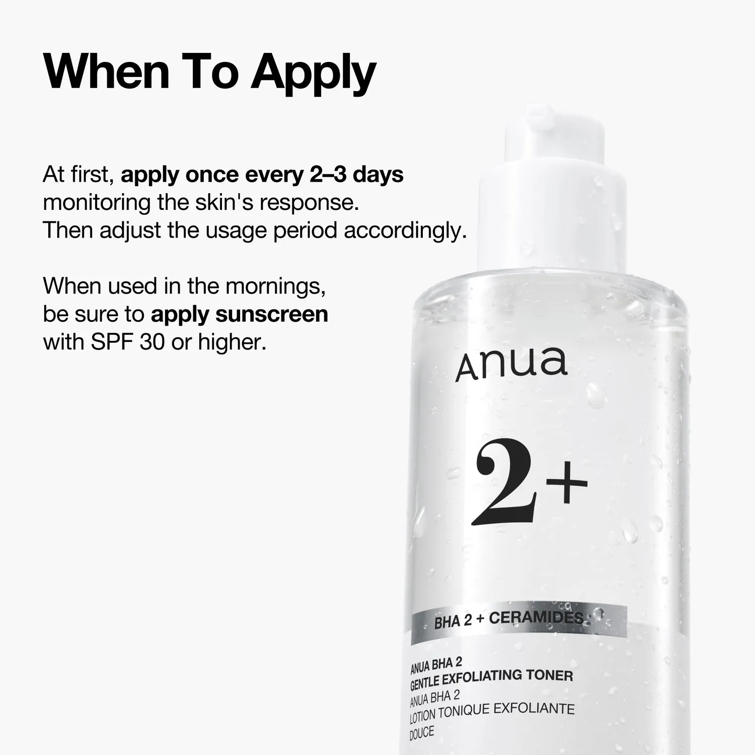 Anua BHA 2% Gentle Exfoliating tonique points noirs