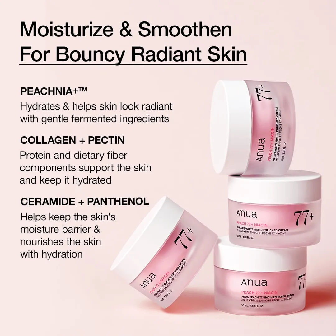 ANUA Peach 77 Niacin crème pêche éclat légère