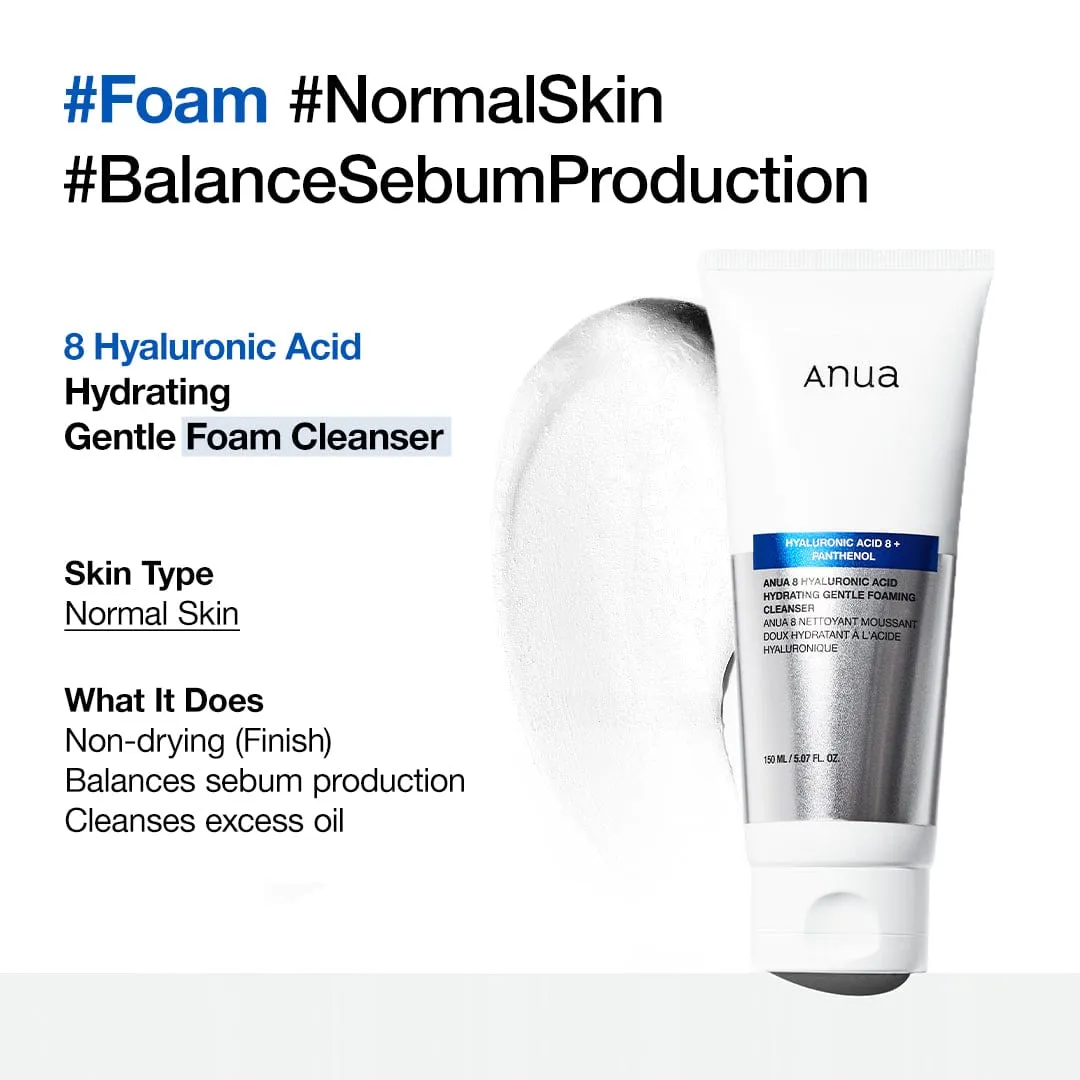 ANUA 8 Hyaluronic Acid gel nettoyant doux