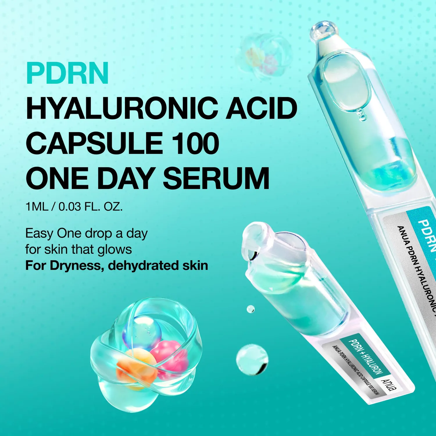 Anua PDRN Hyaluronic Capsule 100 Serum sérum hydratant repulpant
