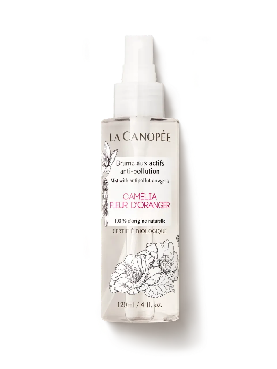 La Canopée Brume anti-pollution visage 120 ml fleur d'oranger