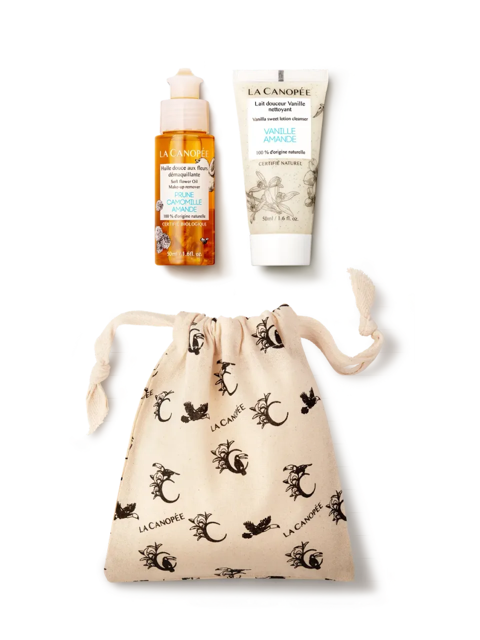 La Canopée Double Nettoyage Lacté pochette voyage douceur