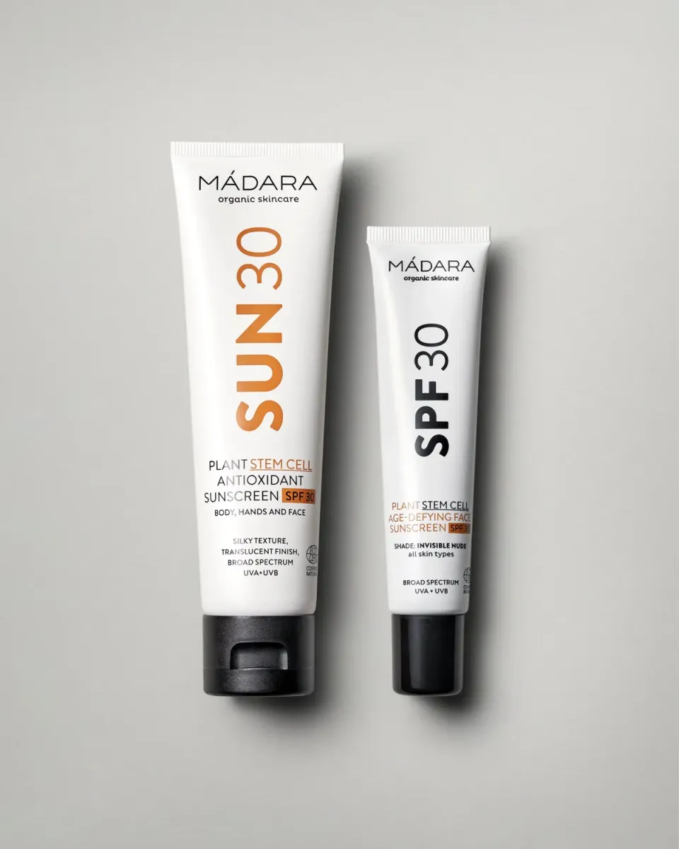 MÁDARA Mineral Sunscreen Set solaires SPF30 visage et corps