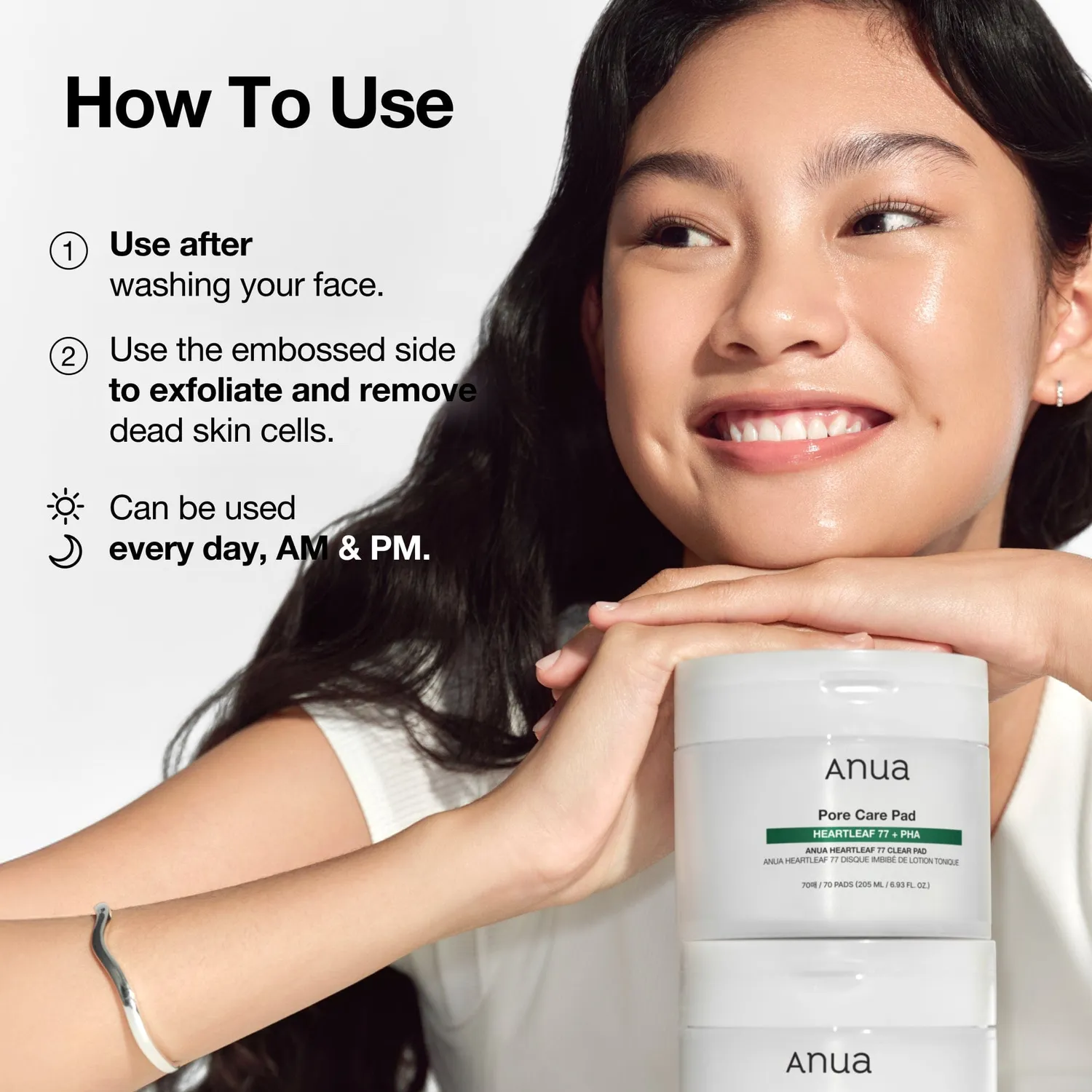 Anua Heartleaf 77 Clear Pad pads exfoliants doux
