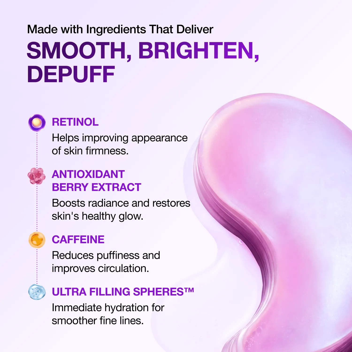 ANUA Retinol Berry patch yeux hydrogel anti-cernes