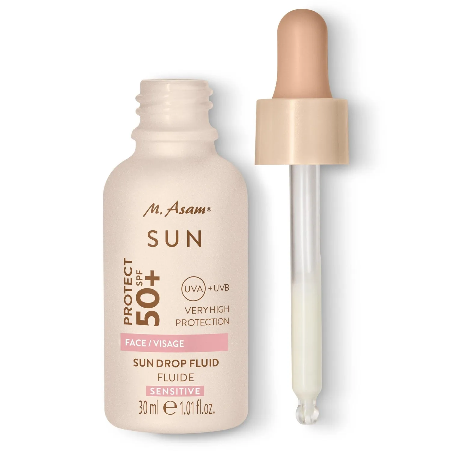 M. Asam Sun Drop Fluid SPF 50 fluide solaire 30 ml sans parfum