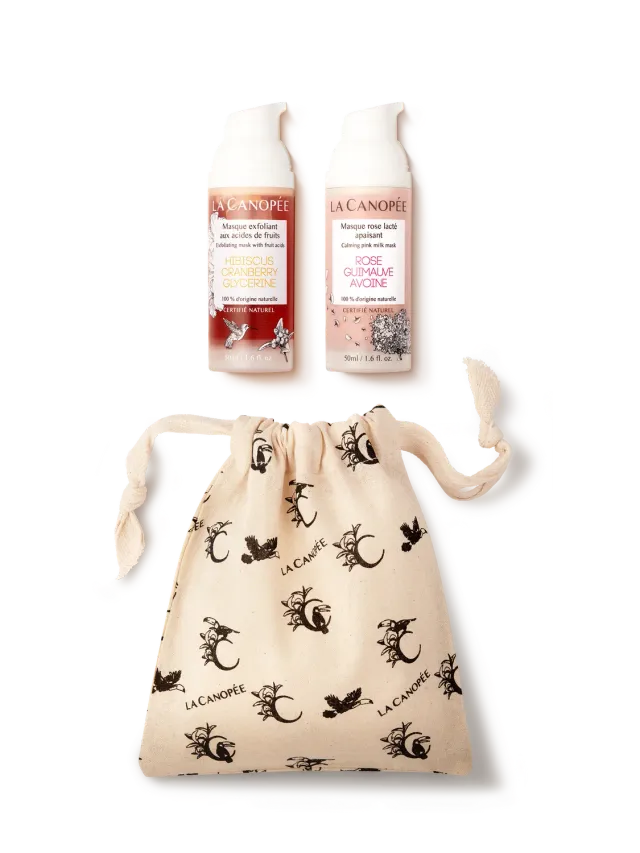 La Canopée Duo cocooning 2 masques éclat apaisant