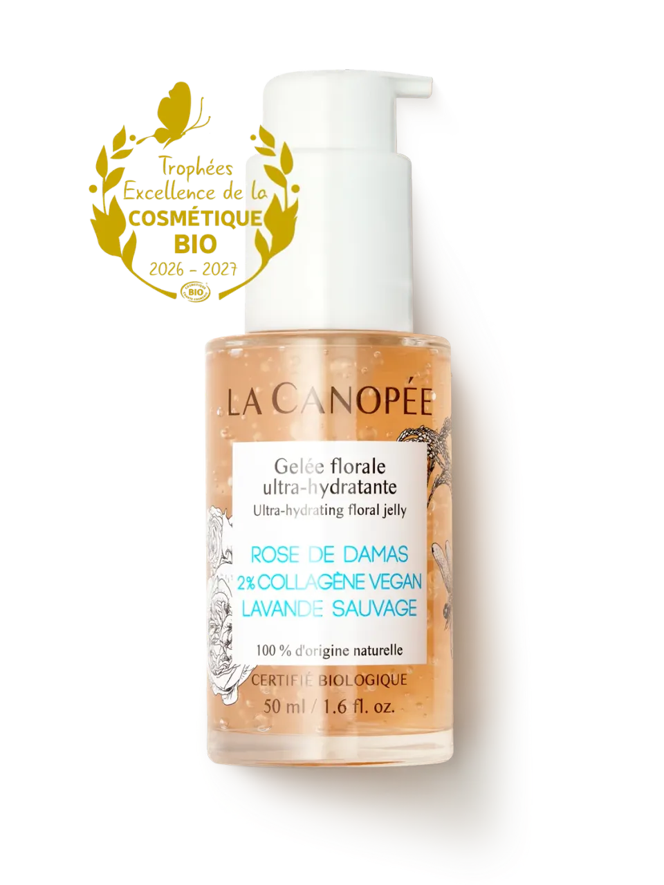 La Canopée Gelée florale gel visage 50 ml collagène