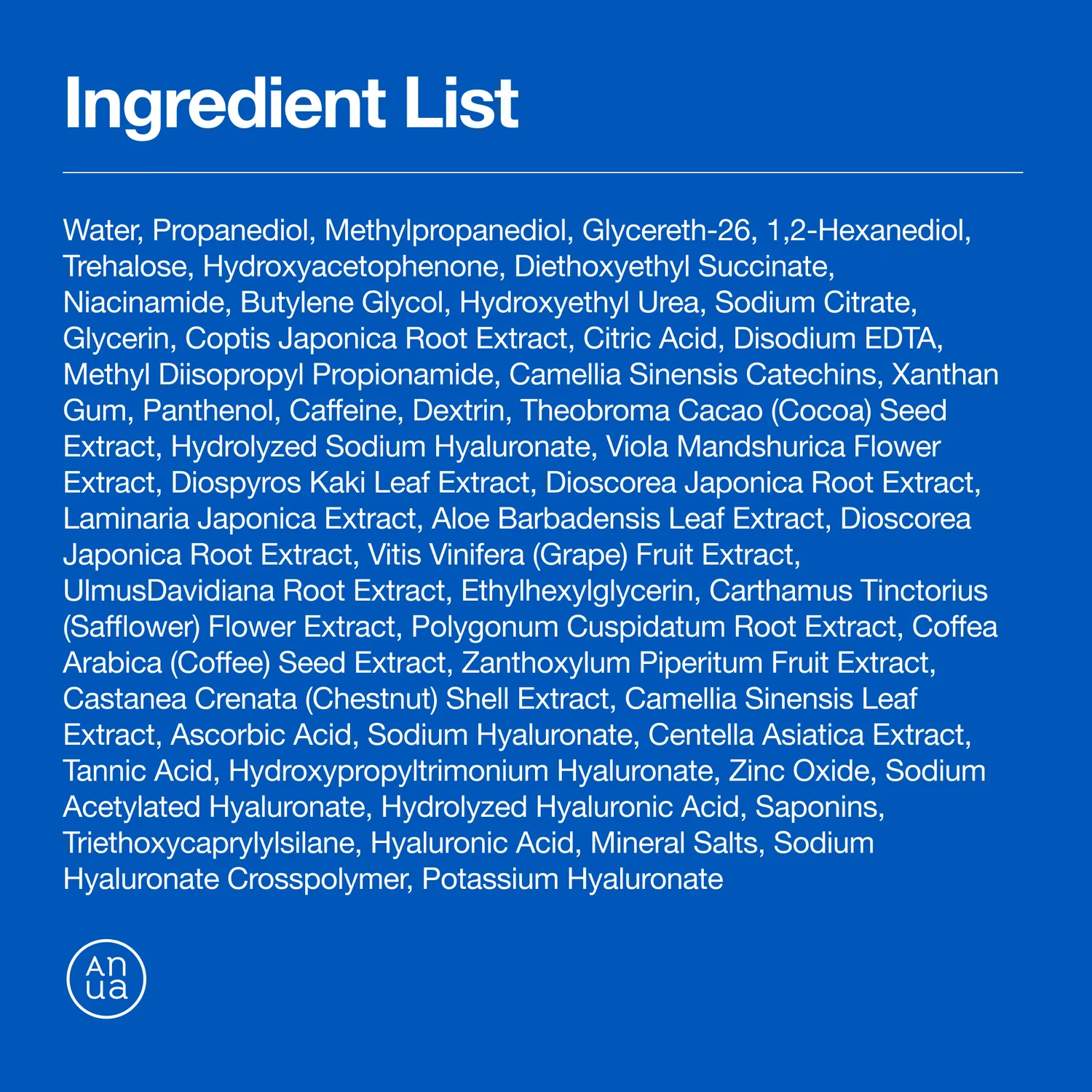 Anua 8 Hyaluronic Acid Catechin pads apaisants thé vert