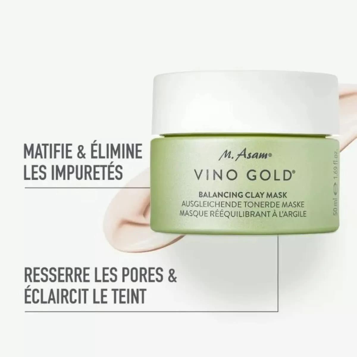 M. Asam Vino Gold masque argile 50 ml matifiant