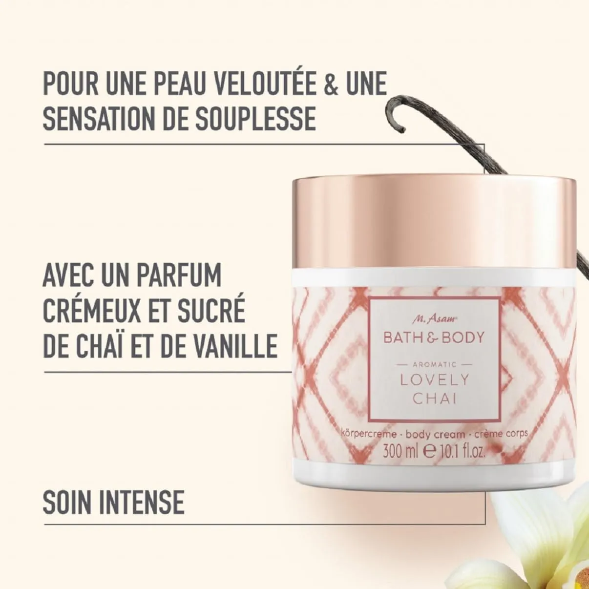 M. Asam Bath & Body Lovely Chai crème corps vanille 300 ml