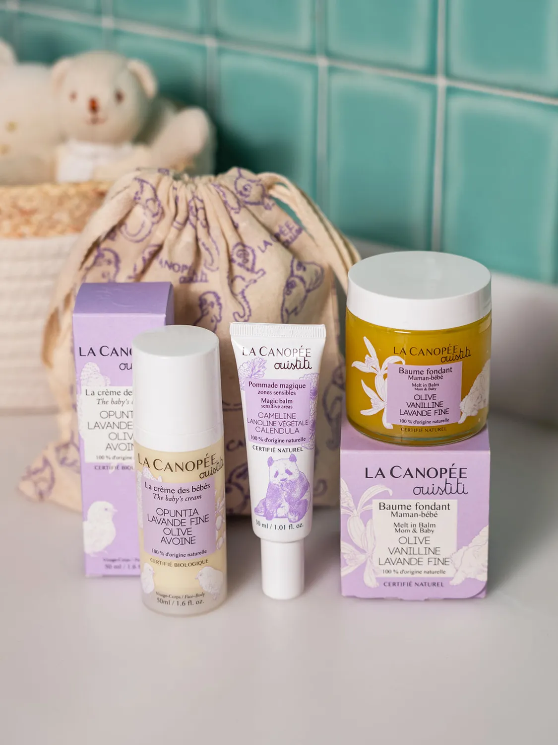 La Canopée Ouistiti Maman et Bébé pochette 3 soins
