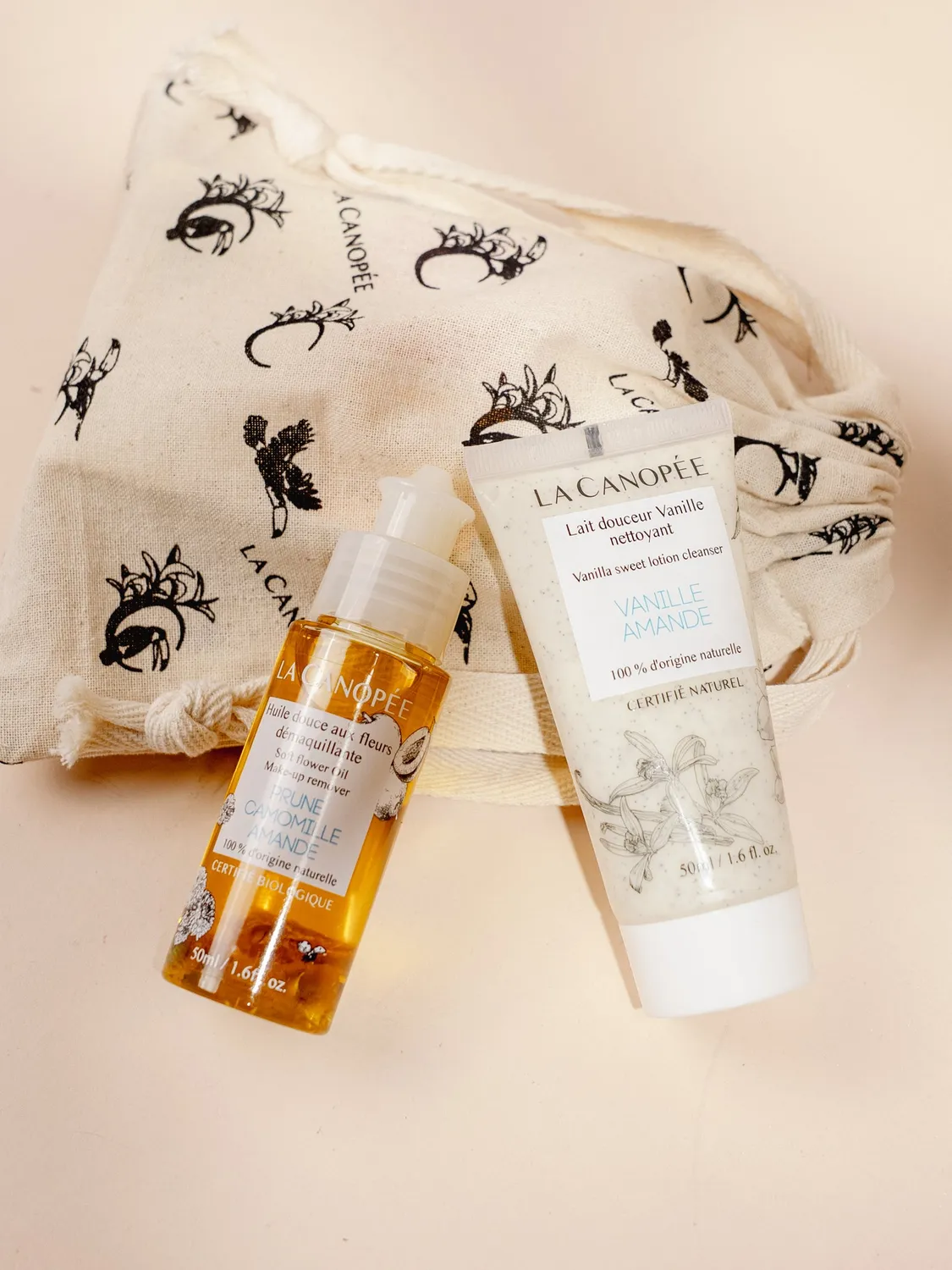 La Canopée Double Nettoyage Lacté pochette voyage douceur