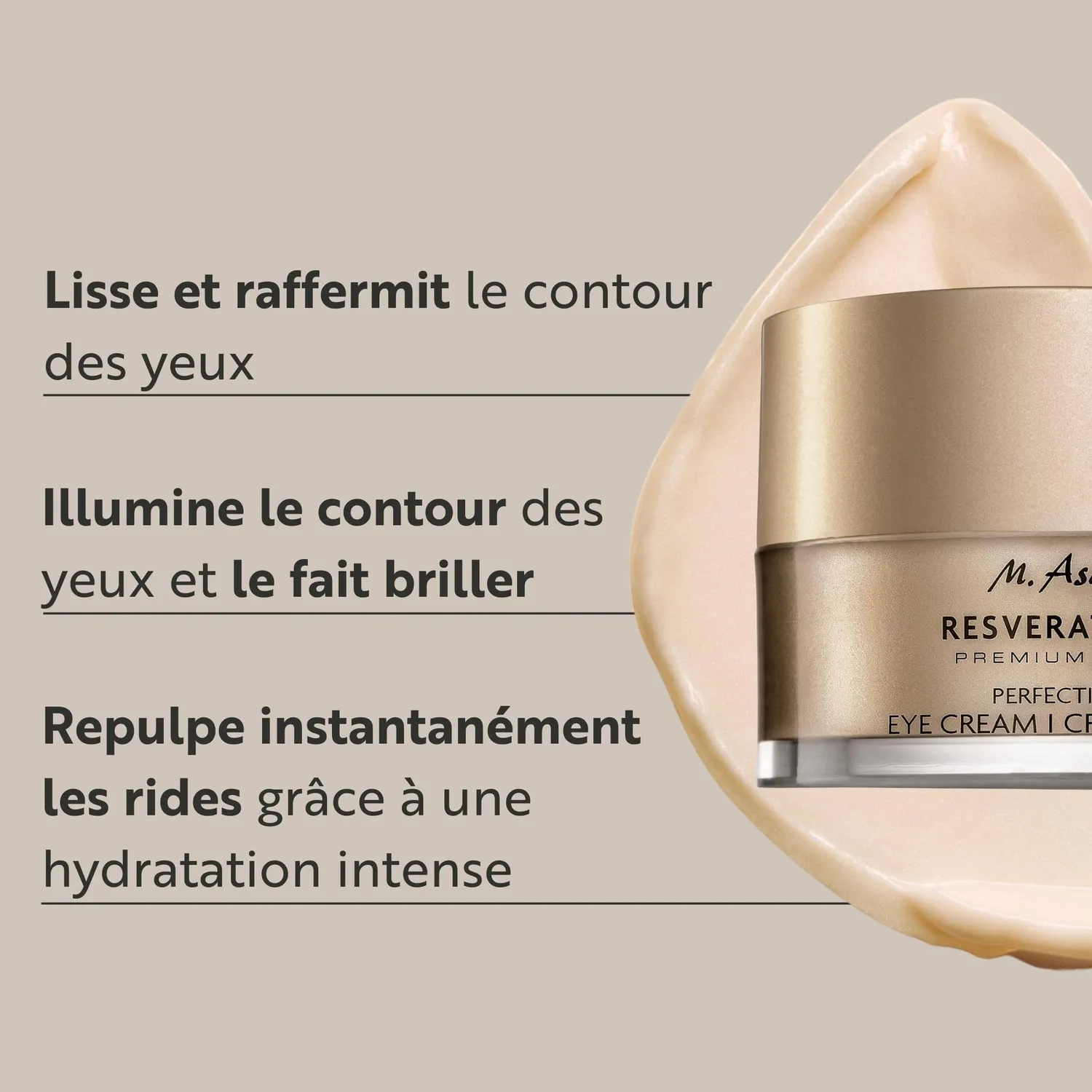 M. Asam Resveratrol Premium NT50 contour yeux 30 ml sans parfum