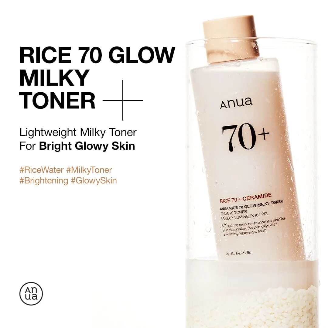 Anua Rice 70 Glow Milky Toner lotion lactée éclat