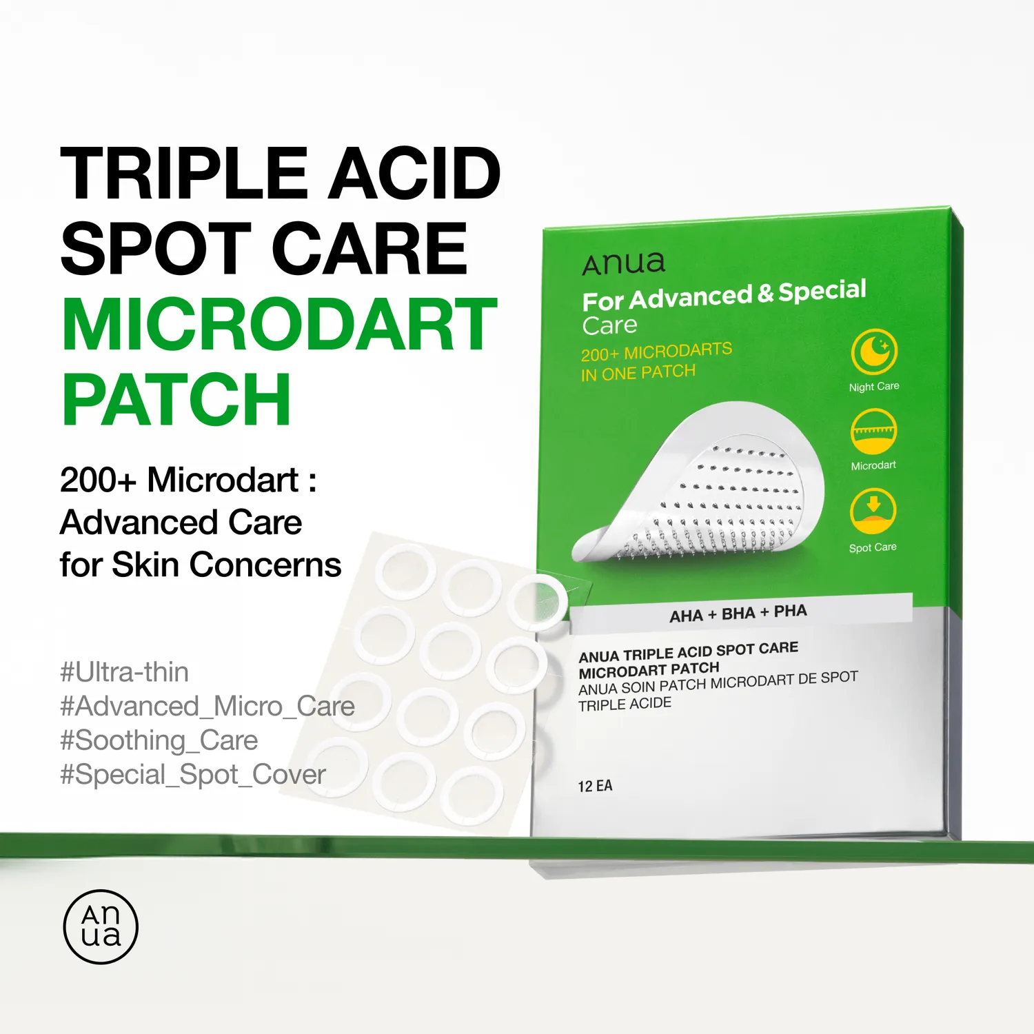 Anua Triple Acid Spot Care Microdart Patch patch boutons