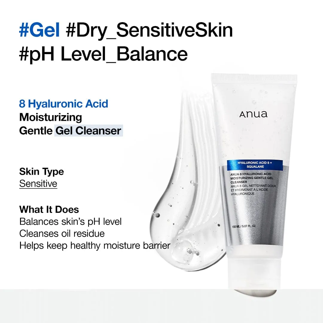 ANUA 8 Hyaluronic Acid gel nettoyant doux
