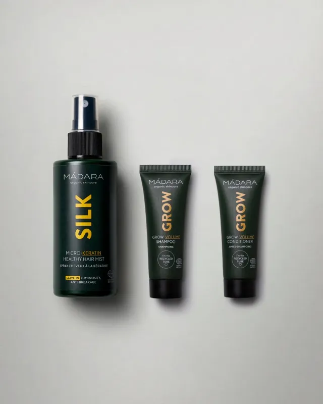 Mádara Grow Volume kit voyage cheveux fins 3 soins volume
