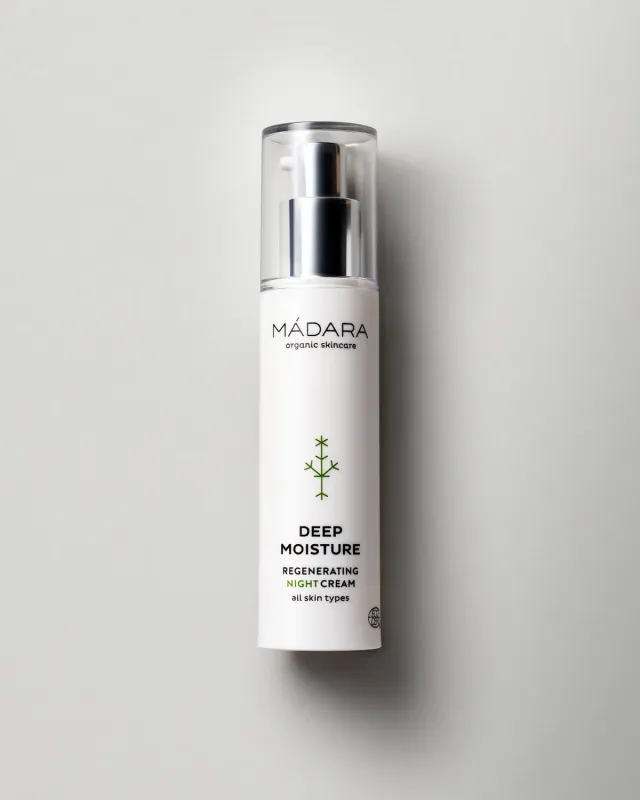 Mádara Deep Moisture crème nuit régénérante échantillon éclat