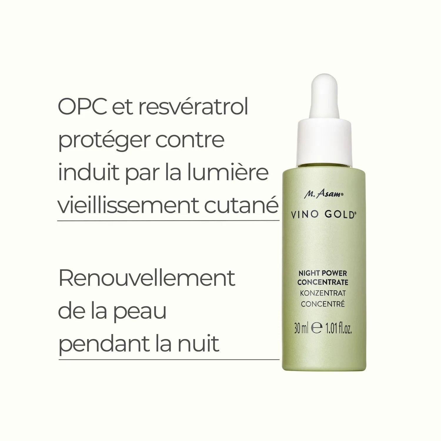 M. Asam Vino Gold Night Power concentré nuit 30ml resvératrol