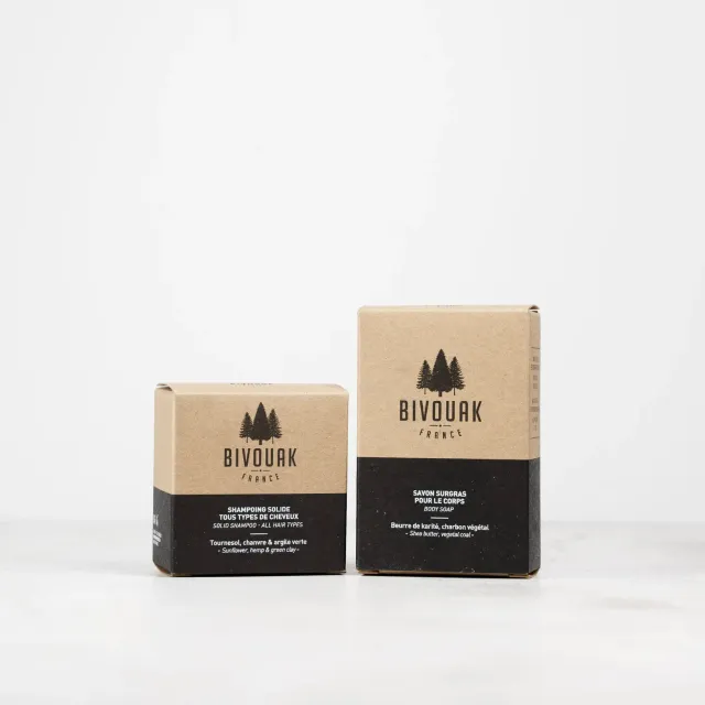 Bivouak Coffret duo douche solide savon + shampoing