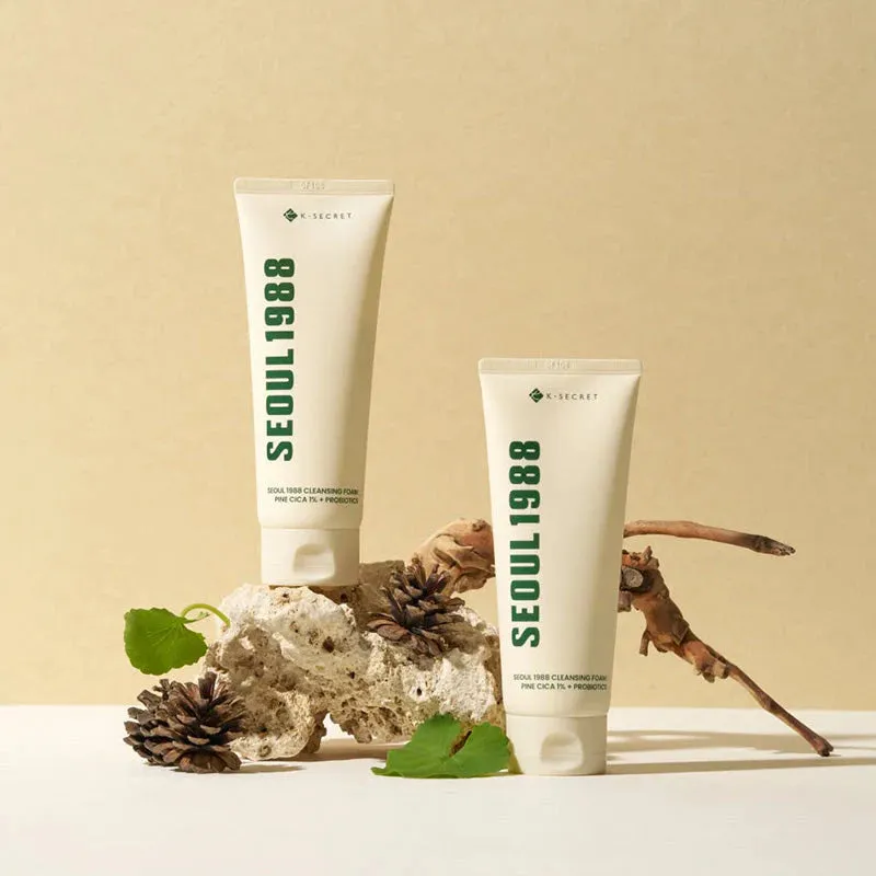 K-Secret Seoul 1988 Pine Cica mousse nettoyante 150ml probiotiques
