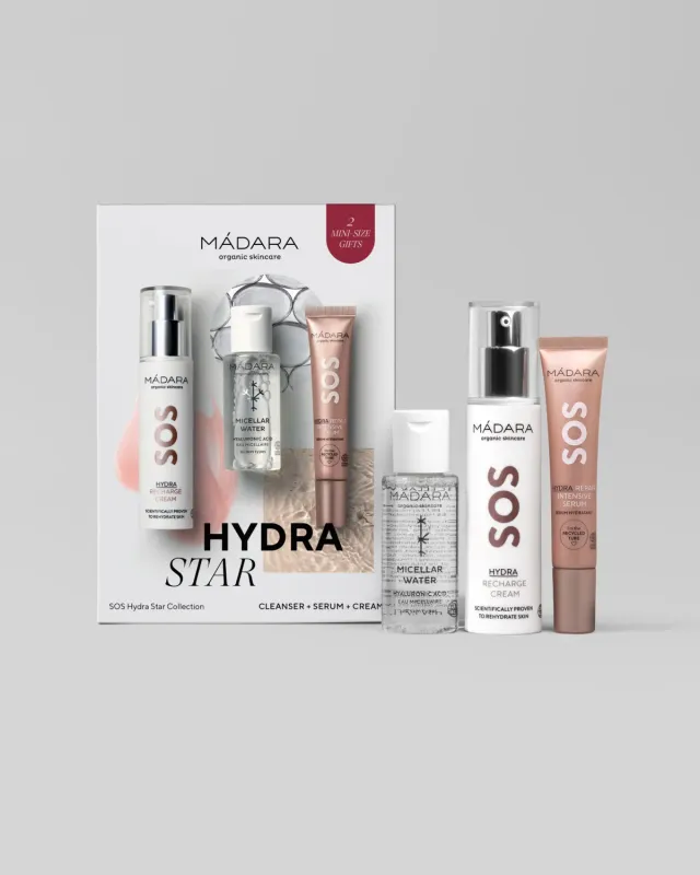 Mádara Hydra Star Collection coffret 3 soins hydratants