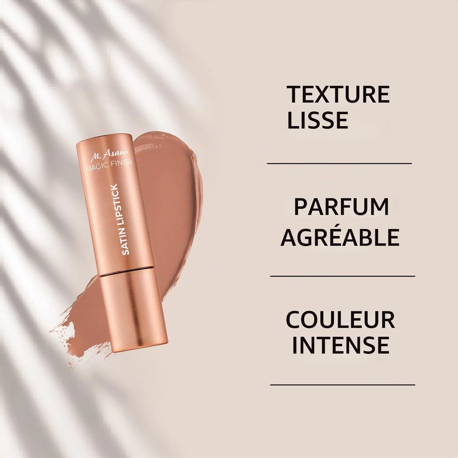 M. Asam Magic Finish Rouge à Lèvres 4g Noisette satiné