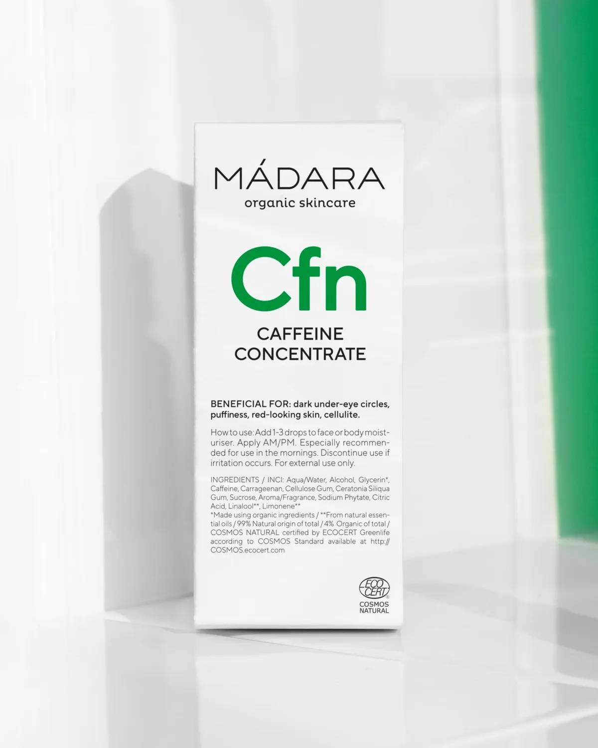 Mádara Custom Actives Caféine concentré 17,5 ml éclat
